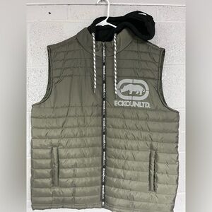 Ecko Unlimited Khaki Puffer Vest
